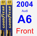 Front Wiper Blade Pack for 2004 Audi A6 - Premium