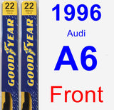 Front Wiper Blade Pack for 1996 Audi A6 - Premium