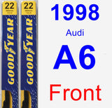 Front Wiper Blade Pack for 1998 Audi A6 - Premium