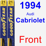 Front Wiper Blade Pack for 1994 Audi Cabriolet - Premium