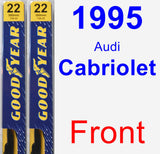 Front Wiper Blade Pack for 1995 Audi Cabriolet - Premium