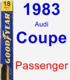 Passenger Wiper Blade for 1983 Audi Coupe - Premium