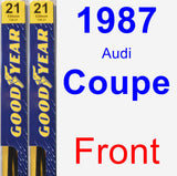 Front Wiper Blade Pack for 1987 Audi Coupe - Premium