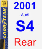 Rear Wiper Blade for 2001 Audi S4 - Premium
