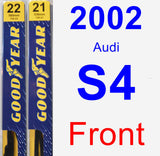 Front Wiper Blade Pack for 2002 Audi S4 - Premium