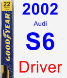 Driver Wiper Blade for 2002 Audi S6 - Premium
