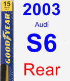 Rear Wiper Blade for 2003 Audi S6 - Premium