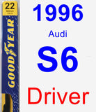 Driver Wiper Blade for 1996 Audi S6 - Premium