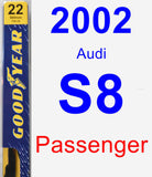 Passenger Wiper Blade for 2002 Audi S8 - Premium