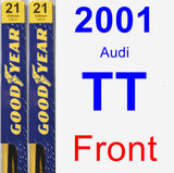 Front Wiper Blade Pack for 2001 Audi TT - Premium