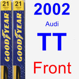 Front Wiper Blade Pack for 2002 Audi TT - Premium