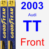 Front Wiper Blade Pack for 2003 Audi TT - Premium