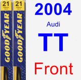 Front Wiper Blade Pack for 2004 Audi TT - Premium