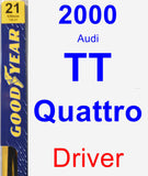 Driver Wiper Blade for 2000 Audi TT Quattro - Premium