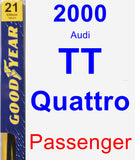 Passenger Wiper Blade for 2000 Audi TT Quattro - Premium