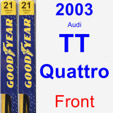 Front Wiper Blade Pack for 2003 Audi TT Quattro - Premium