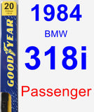 Passenger Wiper Blade for 1984 BMW 318i - Premium