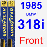 Front Wiper Blade Pack for 1985 BMW 318i - Premium
