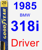 Driver Wiper Blade for 1985 BMW 318i - Premium