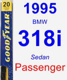 Passenger Wiper Blade for 1995 BMW 318i - Premium