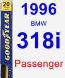 Passenger Wiper Blade for 1996 BMW 318i - Premium