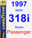 Passenger Wiper Blade for 1997 BMW 318i - Premium