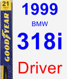 Driver Wiper Blade for 1999 BMW 318i - Premium