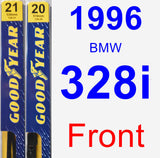 Front Wiper Blade Pack for 1996 BMW 328i - Premium