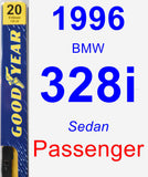 Passenger Wiper Blade for 1996 BMW 328i - Premium