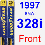 Front Wiper Blade Pack for 1997 BMW 328i - Premium