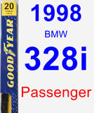 Passenger Wiper Blade for 1998 BMW 328i - Premium