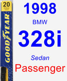 Passenger Wiper Blade for 1998 BMW 328i - Premium