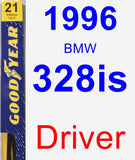 Driver Wiper Blade for 1996 BMW 328is - Premium