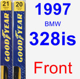 Front Wiper Blade Pack for 1997 BMW 328is - Premium