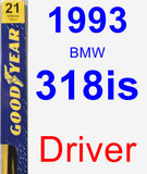 Driver Wiper Blade for 1993 BMW 318is - Premium