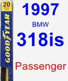 Passenger Wiper Blade for 1997 BMW 318is - Premium
