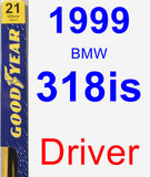 Driver Wiper Blade for 1999 BMW 318is - Premium