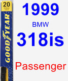 Passenger Wiper Blade for 1999 BMW 318is - Premium