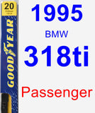Passenger Wiper Blade for 1995 BMW 318ti - Premium