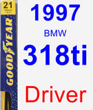 Driver Wiper Blade for 1997 BMW 318ti - Premium