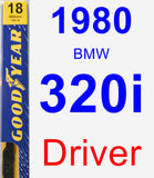 Driver Wiper Blade for 1980 BMW 320i - Premium