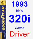 Driver Wiper Blade for 1993 BMW 320i - Premium