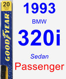 Passenger Wiper Blade for 1993 BMW 320i - Premium