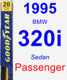 Passenger Wiper Blade for 1995 BMW 320i - Premium