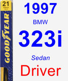 Driver Wiper Blade for 1997 BMW 323i - Premium