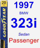 Passenger Wiper Blade for 1997 BMW 323i - Premium