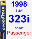 Passenger Wiper Blade for 1998 BMW 323i - Premium