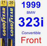 Front Wiper Blade Pack for 1999 BMW 323i - Premium