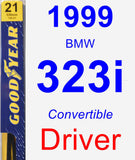 Driver Wiper Blade for 1999 BMW 323i - Premium