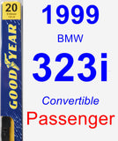 Passenger Wiper Blade for 1999 BMW 323i - Premium